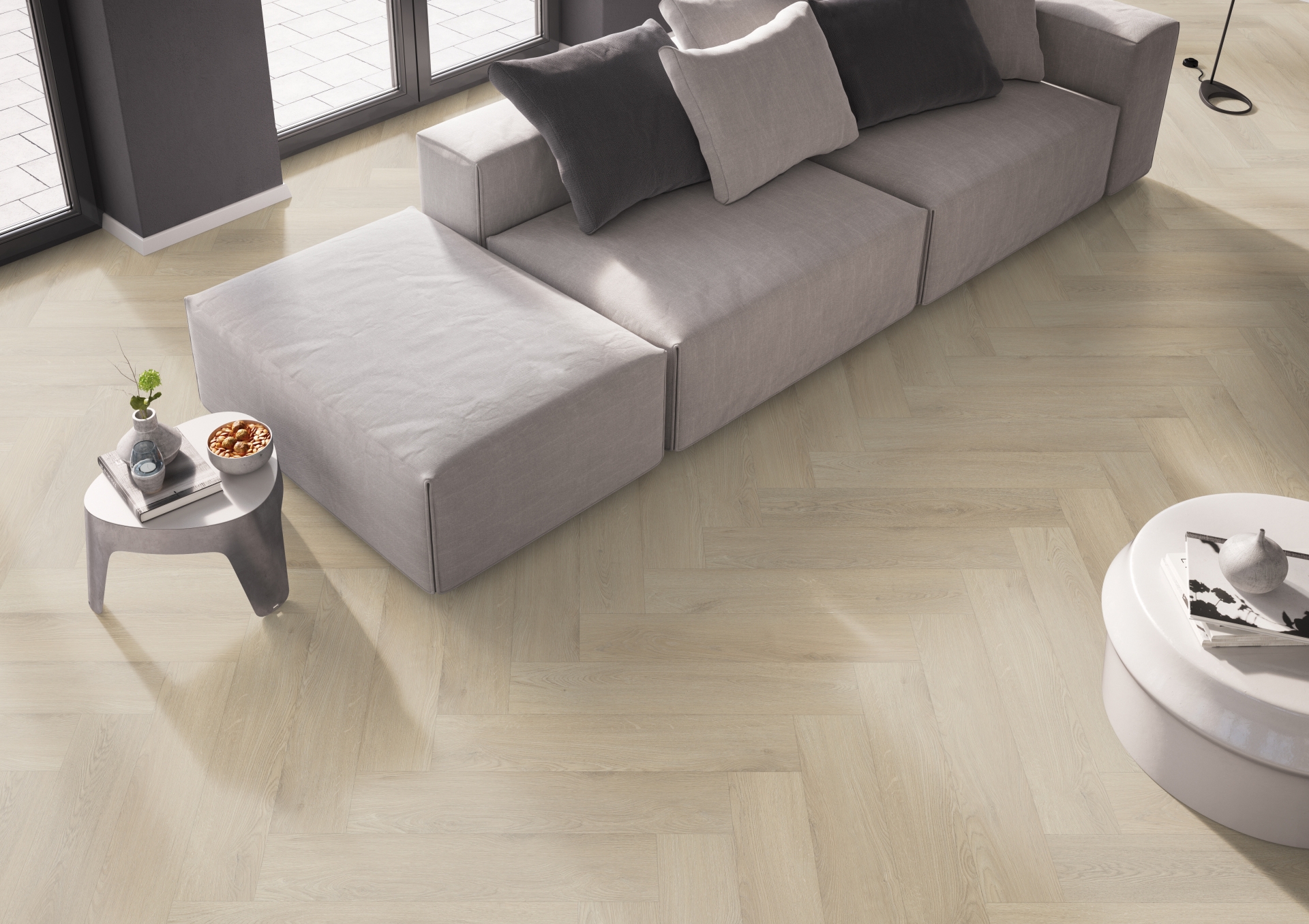 PVC Rigid click visgraat inclusief leggen